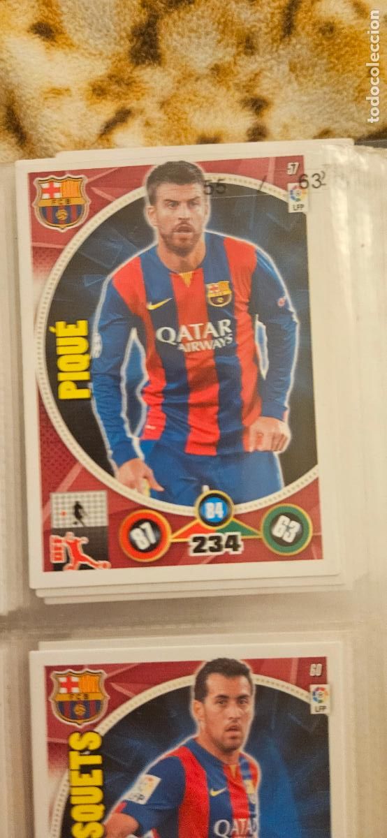 Cromos de f&uacute;tbol: 57 - Piqu&eacute; (F.C. Barcelona) adrenalyn 2014 2015 14 15 trading card