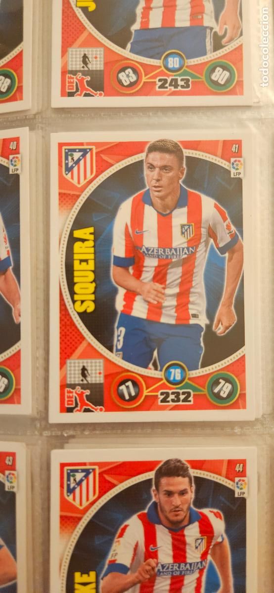 Cromos de f&uacute;tbol: 41 - Siqueira (Atl&eacute;tico de Madrid) adrenalyn 2014 2015 14 15 trading card