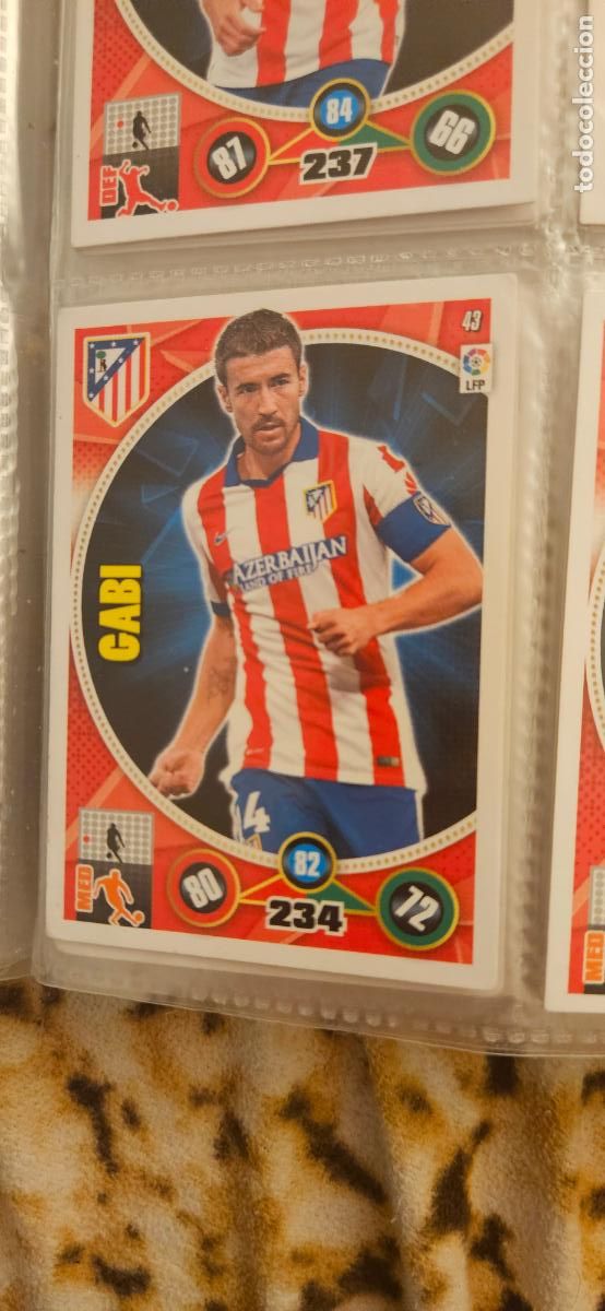 Cromos de f&uacute;tbol: 43 - Gabi (Atl&eacute;tico de Madrid) adrenalyn 2014 2015 14 15 trading card