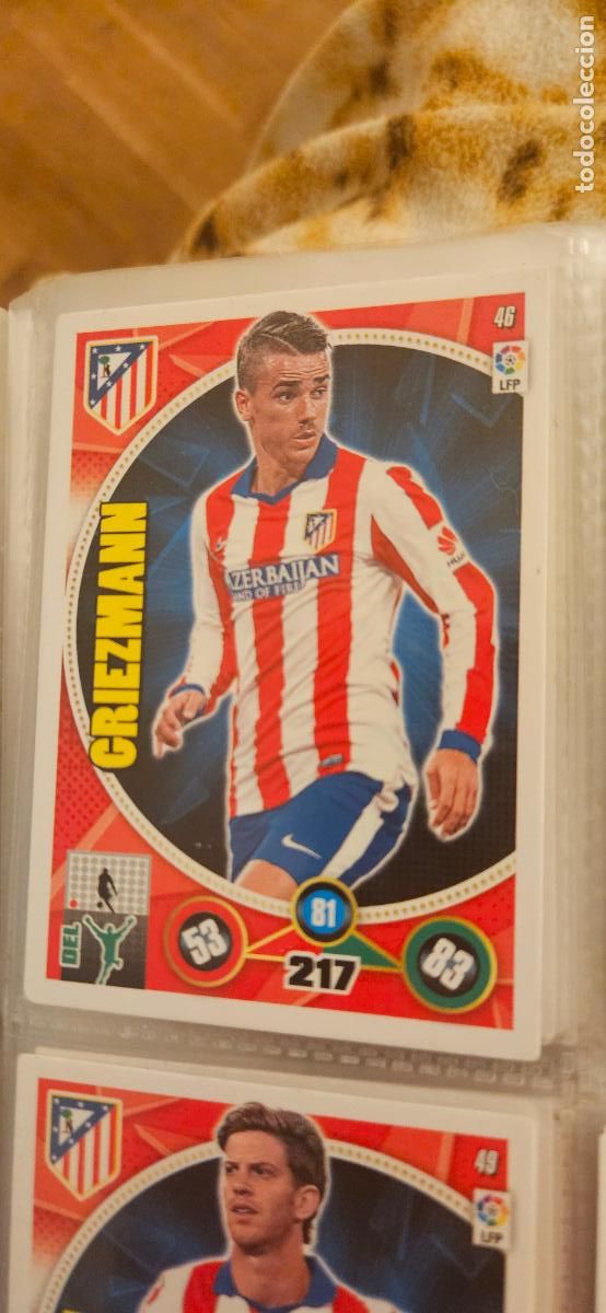 Cromos de f&uacute;tbol: 46 - Griezmann (Atl&eacute;tico de Madrid) adrenalyn 2014 2015 14 15 trading card