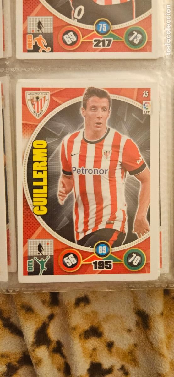 Cromos de f&uacute;tbol: 35 - Guillermo (Athletic Club) adrenalyn 2014 2015 14 15 trading card