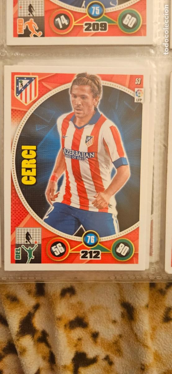 Fu&szlig;ball-Sticker: 53 - Cerci (Atl&eacute;tico de Madrid) adrenalyn 2014 2015 14 15 trading card