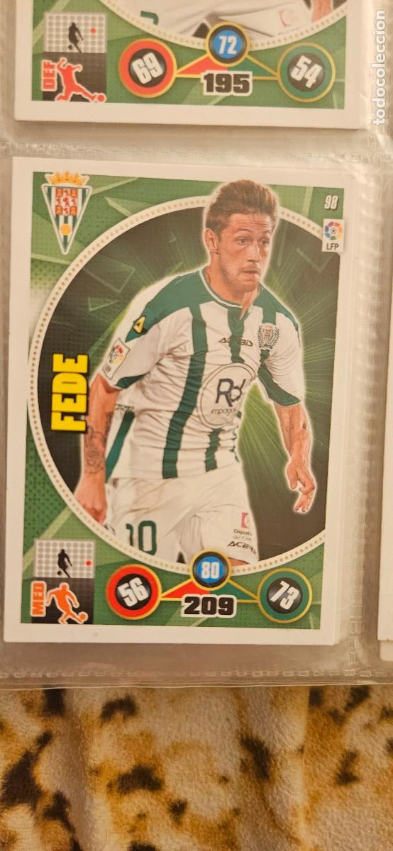 Fu&szlig;ball-Sticker: 98 - Fede Cartabia (C&oacute;rdoba C.F.) adrenalyn 2014 2015 14 15 trading card