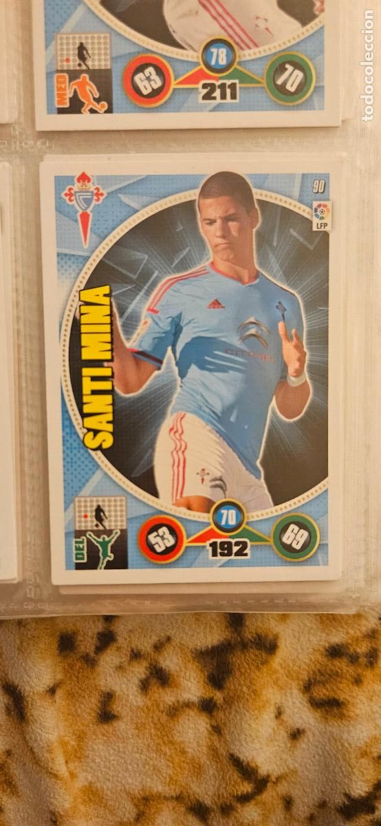 Fu&szlig;ball-Sticker: 90 - Santi Mina (R.C. Celta de Vigo) adrenalyn 2014 2015 14 15 trading card [1]