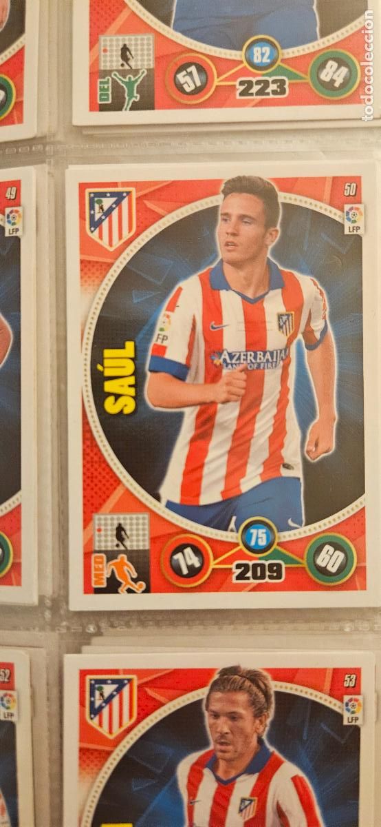 Fu&szlig;ball-Sticker: 50 - Sa&uacute;l (Atl&eacute;tico de Madrid) adrenalyn 2014 2015 14 15 trading card