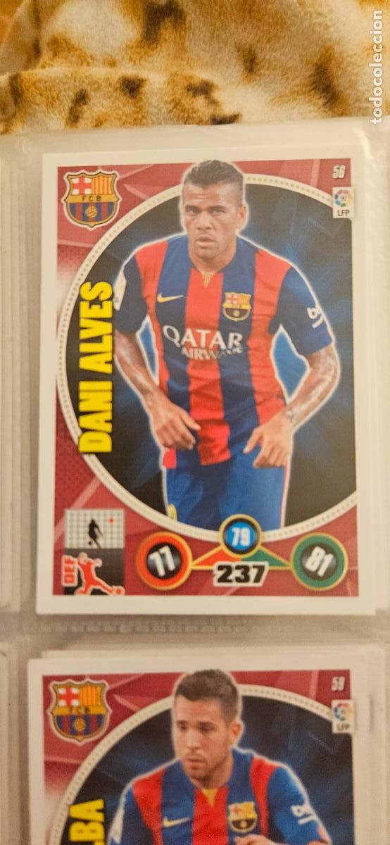 Fu&szlig;ball-Sticker: 56 - Dani Alves (F.C. Barcelona) adrenalyn 2014 2015 14 15 trading card