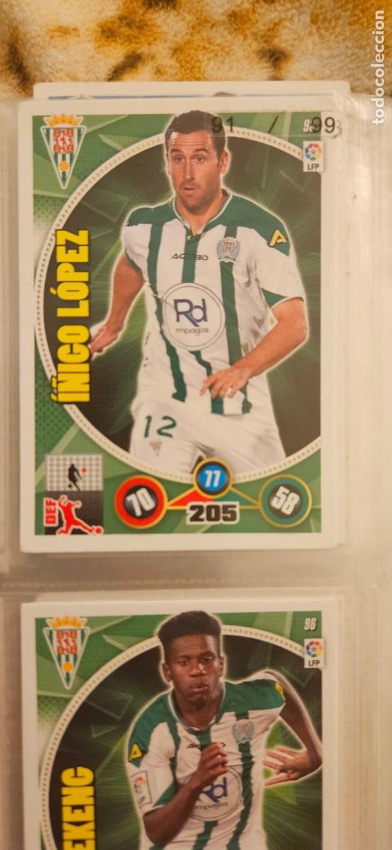 Fu&szlig;ball-Sticker: 93 - &Iacute;&ntilde;igo L&oacute;pez (C&oacute;rdoba C.F.) adrenalyn 2014 2015 14 15 trading card