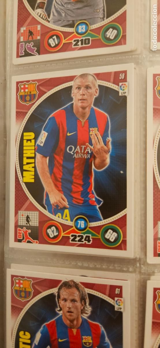 Cartes &agrave; collectionner de Football: 58 - Mascherano (F.C. Barcelona) adrenalyn 2014 2015 14 15 trading card