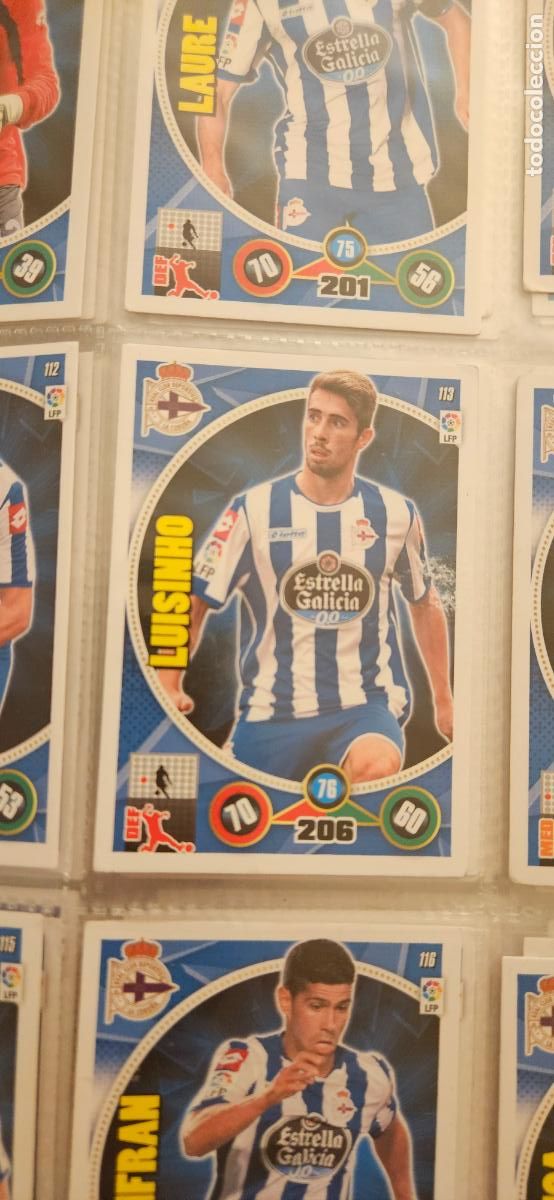 Cartes &agrave; collectionner de Football: 113 - Luisinho (R.C. Deportivo de La Coru&ntilde;a) adrenalyn 2014 2015 14 15 trading card
