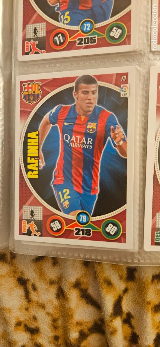 Cartes &agrave; collectionner de Football: 70 - Rafinha (F.C. Barcelona) adrenalyn 2014 2015 14 15 trading card