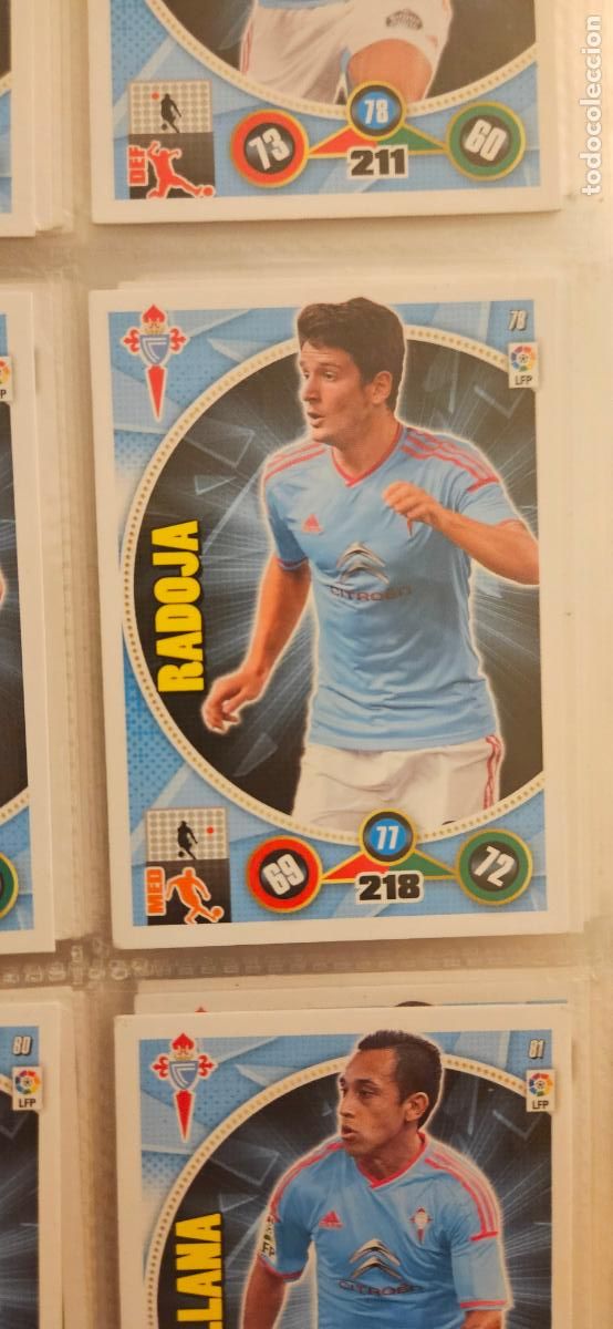Cartes &agrave; collectionner de Football: 78 - Nemanja Radoja (R.C. Celta de Vigo) adrenalyn 2014 2015 14 15 trading card