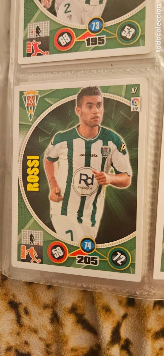 Cartes &agrave; collectionner de Football: 97 - Fausto Rossi (C&oacute;rdoba C.F.) adrenalyn 2014 2015 14 15 trading card