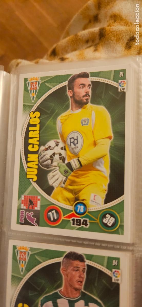 Cartes &agrave; collectionner de Football: 91 - Juan Carlos (C&oacute;rdoba C.F.) adrenalyn 2014 2015 14 15 trading card