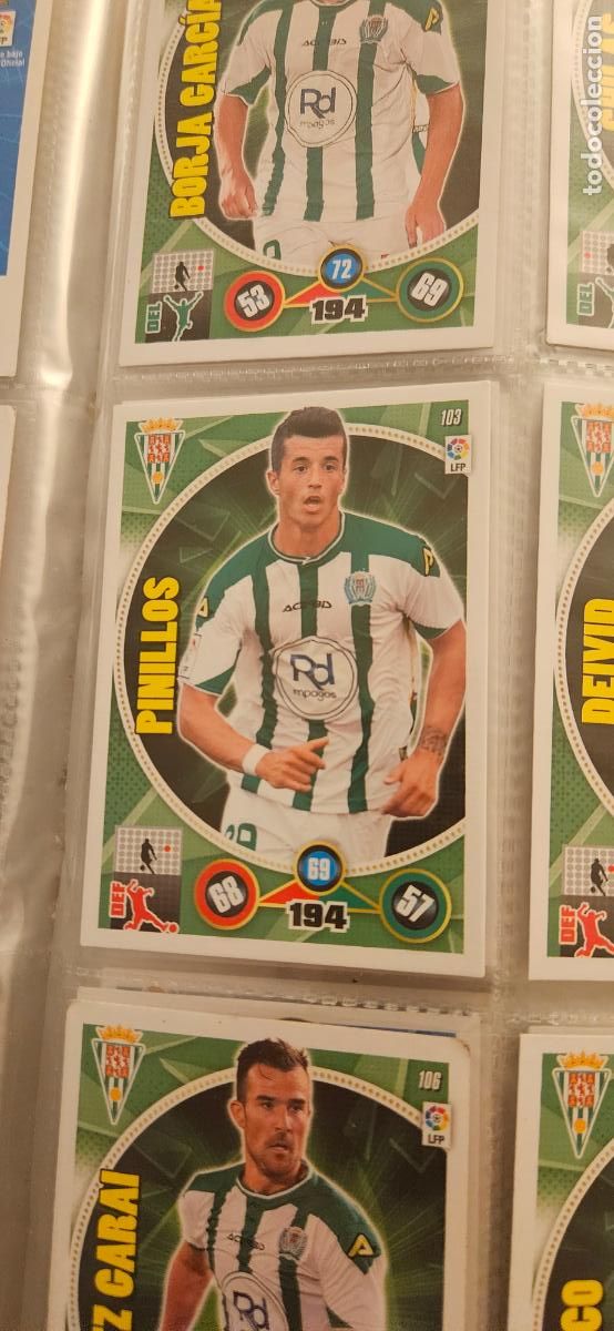 Cartes &agrave; collectionner de Football: 103 - Daniel Pinillos (C&oacute;rdoba C.F.) adrenalyn 2014 2015 14 15 trading card