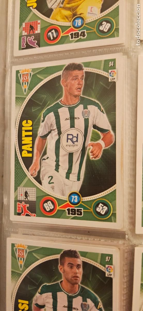 Cartes &agrave; collectionner de Football: 94 - Aleksandar Panti? (C&oacute;rdoba C.F.) adrenalyn 2014 2015 14 15 trading card