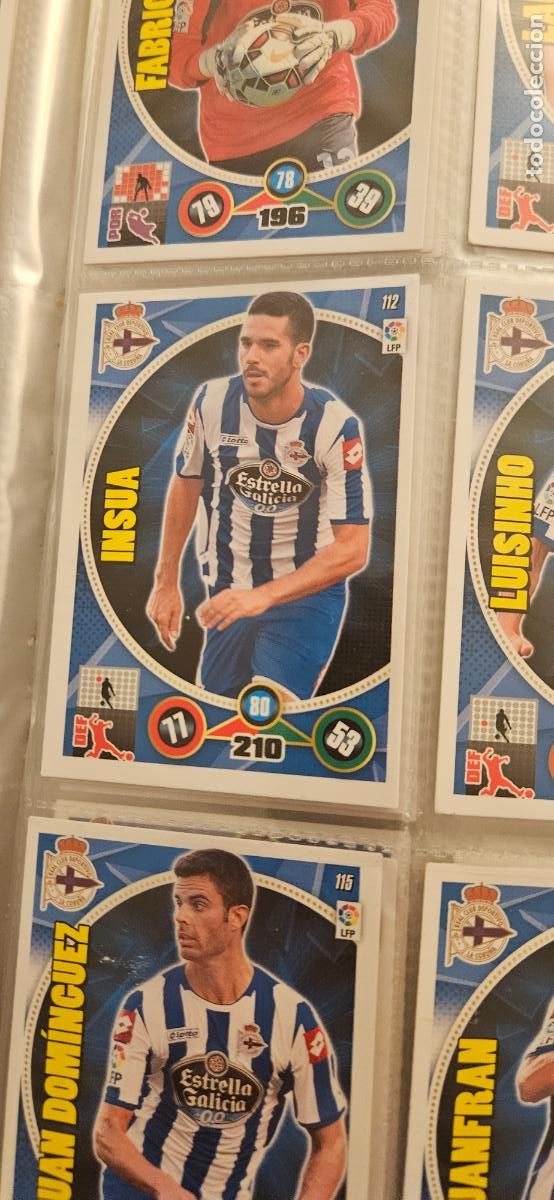 Cartes &agrave; collectionner de Football: 112 - Insua (R.C. Deportivo de La Coru&ntilde;a) adrenalyn 2014 2015 14 15 trading card