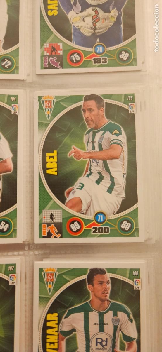 Cartes &agrave; collectionner de Football: 105 - Abel (C&oacute;rdoba C.F.) adrenalyn 2014 2015 14 15 trading card