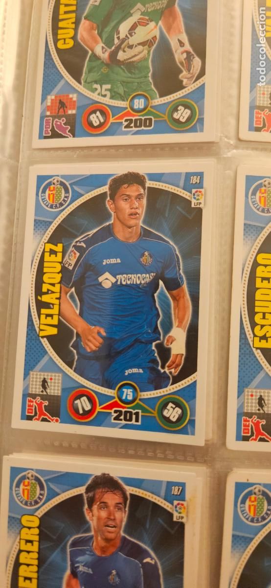 Cromos de f&uacute;tbol: 184 - Vel&aacute;zquez (Getafe C.F.) adrenalyn 2014 2015 14 15 trading card