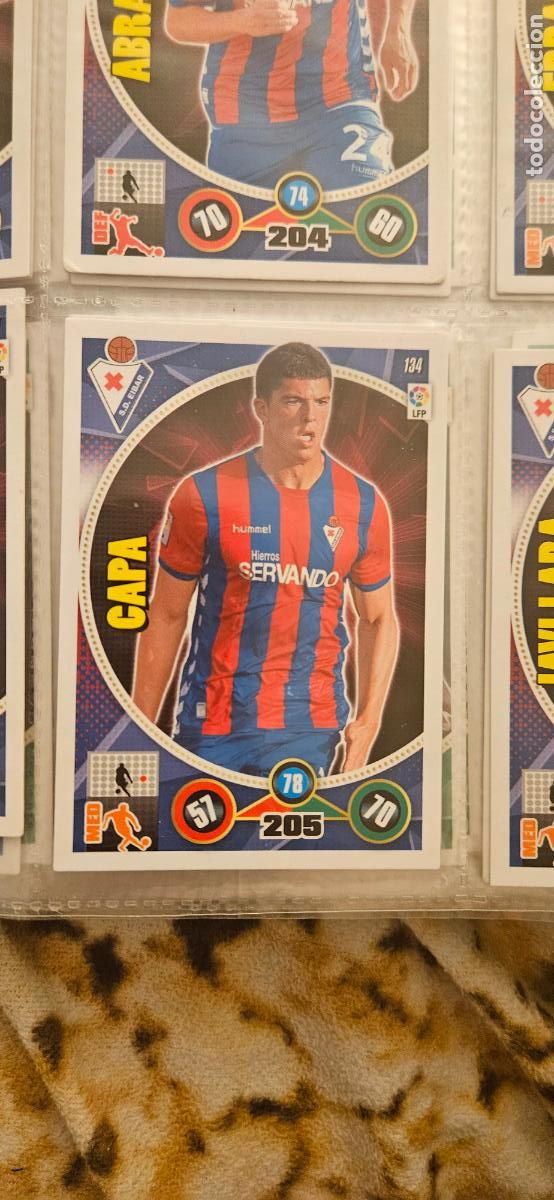 Fu&szlig;ball-Sticker: 134 - Capa (S.D. Eibar) adrenalyn 2014 2015 14 15 trading card