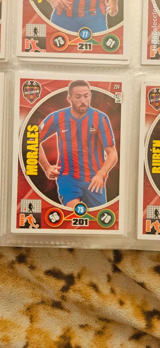 Figurine di Calcio: 224 - Jos&eacute; Luis Morales (Levante U.D.) adrenalyn 2014 2015 14 15 trading card