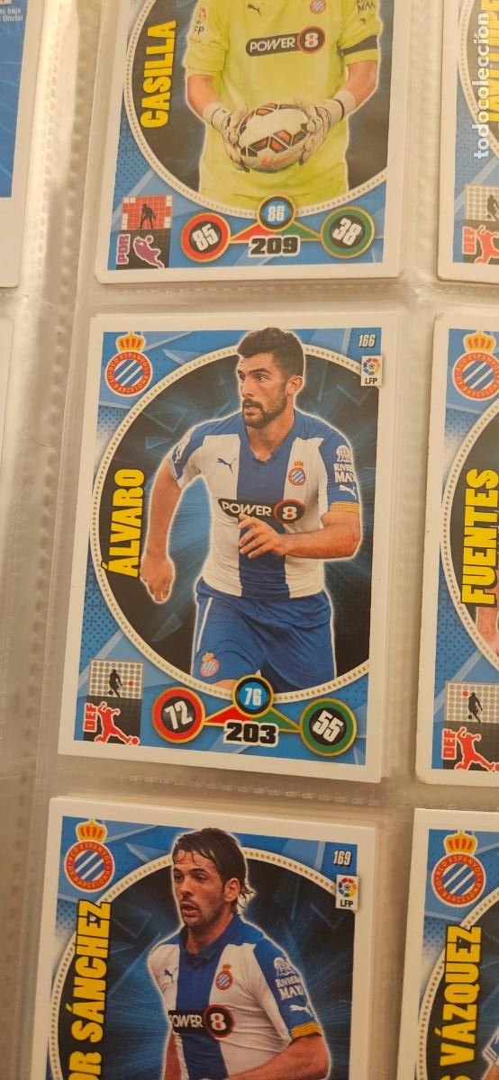 Cartes &agrave; collectionner de Football: 166 - &Aacute;lvaro (R.C.D. Espanyol) adrenalyn 2014 2015 14 15 trading card
