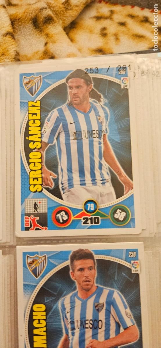 Cromos de Futebol: 255 - Sergio S&aacute;nchez (M&aacute;laga C.F.) adrenalyn 2014 2015 14 15 trading card