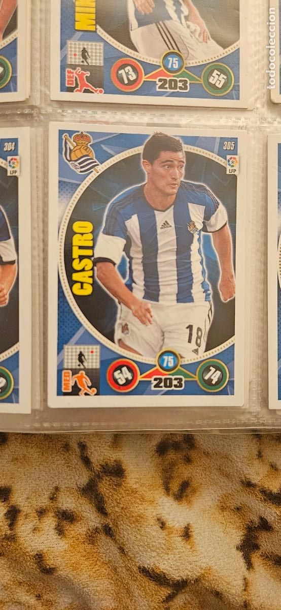 Figurine di Calcio: 305 - Rub&eacute;n Pardo (Real Sociedad) adrenalyn 2014 2015 14 15 trading card