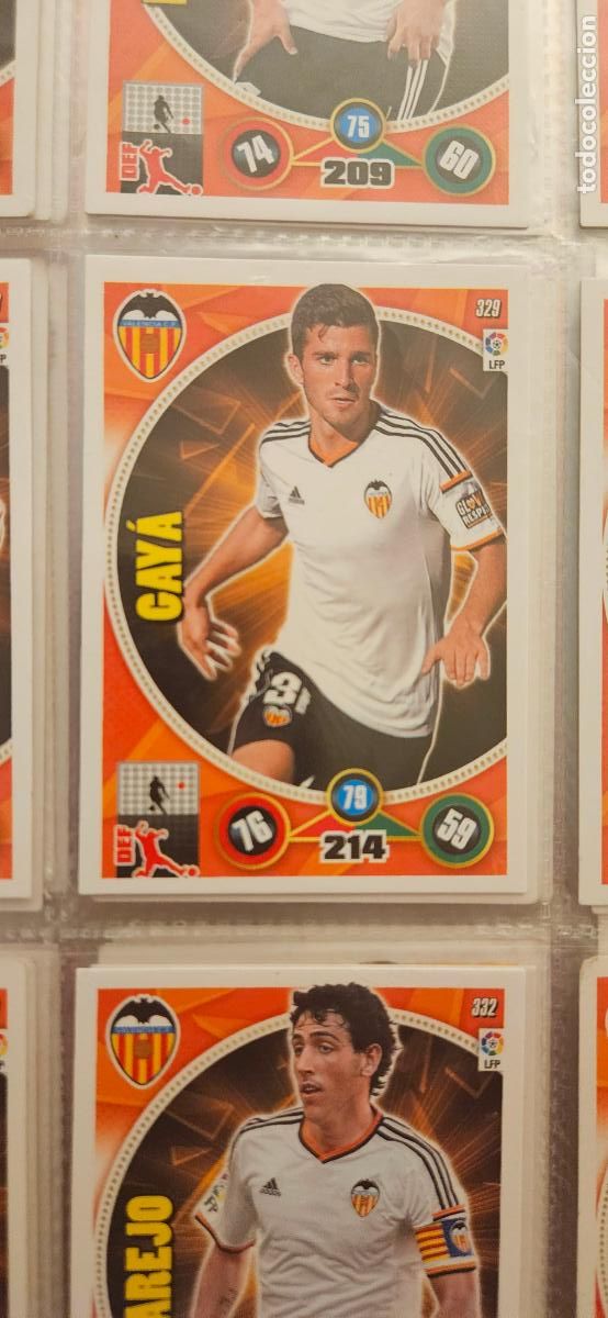 Figurine di Calcio: 329 - Jos&eacute; Gay&aacute; (Valencia C.F.) adrenalyn 2014 2015 14 15 trading card