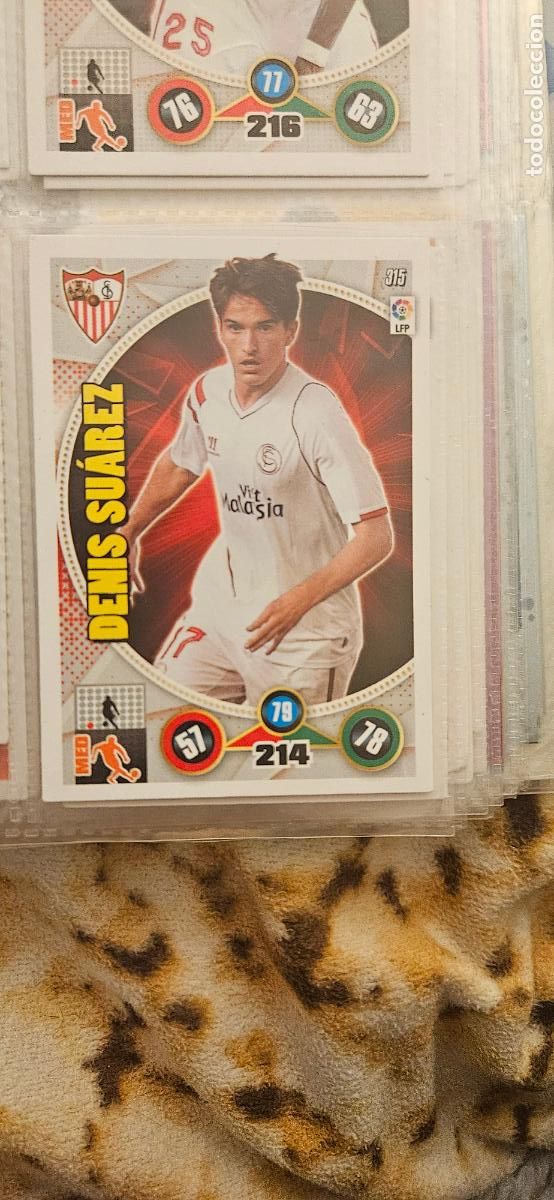 Figurine di Calcio: 315 - Denis Su&aacute;rez (Sevilla F.C.) adrenalyn 2014 2015 14 15 trading card
