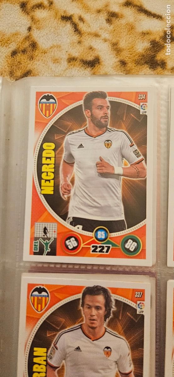 Figurine di Calcio: 334 - &Aacute;lvaro Negredo (Valencia C.F.) adrenalyn 2014 2015 14 15 trading card