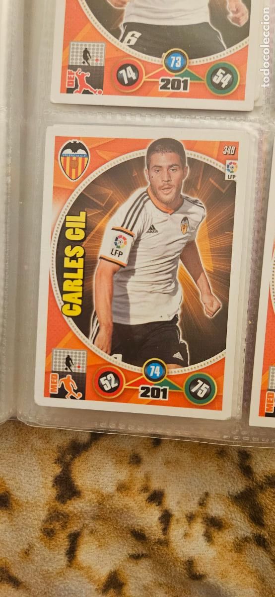 Figurine di Calcio: 340 - Carles Gil (Valencia C.F.) adrenalyn 2014 2015 14 15 trading card