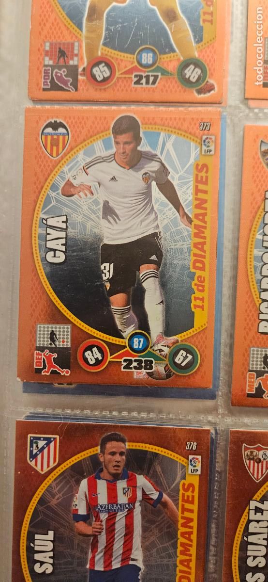 Figurine di Calcio: 373 - Jos&eacute; Gay&aacute; (Valencia C.F.) adrenalyn 2014 2015 14 15 trading card