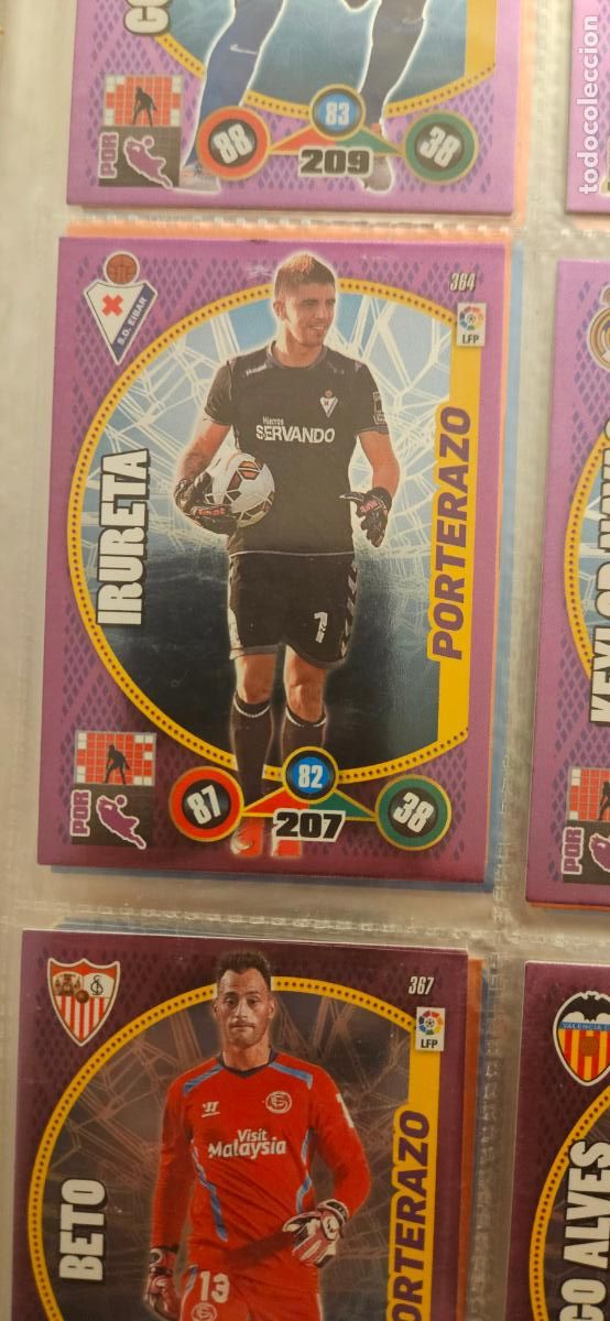 Football Stickers: 364 - Xabi Irureta (S.D. Eibar) adrenalyn 2014 2015 14 15 trading card