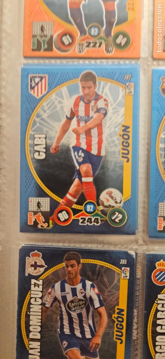 Football Stickers: 382 - Gabi (Atl&eacute;tico de Madrid) adrenalyn 2014 2015 14 15 trading card