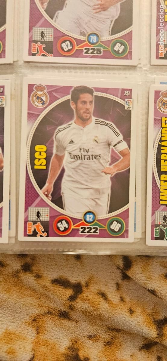 Football Stickers: 251 - Isco (Real Madrid) adrenalyn 2014 2015 14 15 trading card