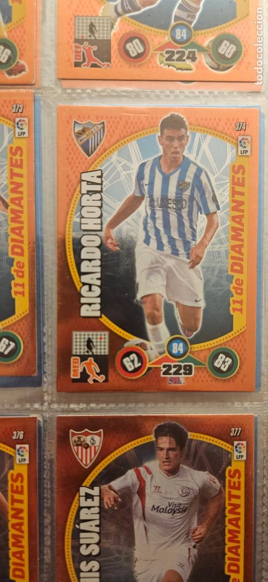 Football Stickers: 374 - Ricardo Horta (M&aacute;laga C.F.) adrenalyn 2014 2015 14 15 trading card