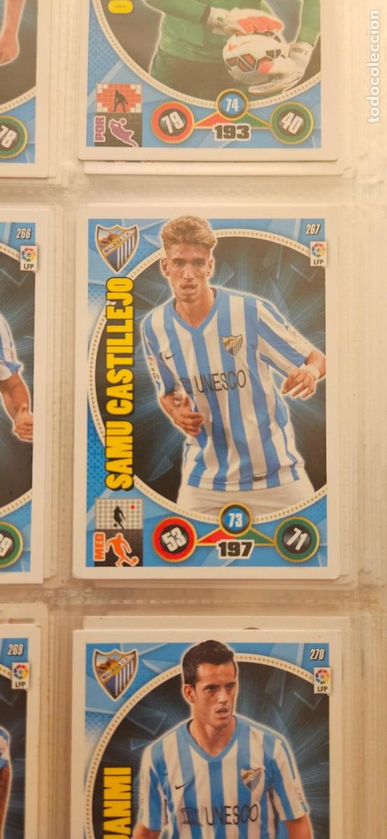 Football Stickers: 267 - Samu Castillejo (M&aacute;laga C.F.) adrenalyn 2014 2015 14 15 trading card