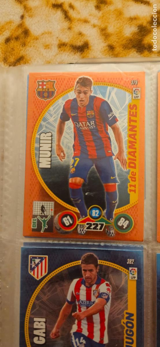 Football Stickers: 379 - Munir El Haddadi (F.C. Barcelona) adrenalyn 2014 2015 14 15 trading card