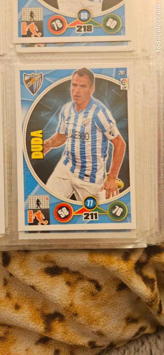 Football Stickers: 261 - Duda (M&aacute;laga C.F.) adrenalyn 2014 2015 14 15 trading card
