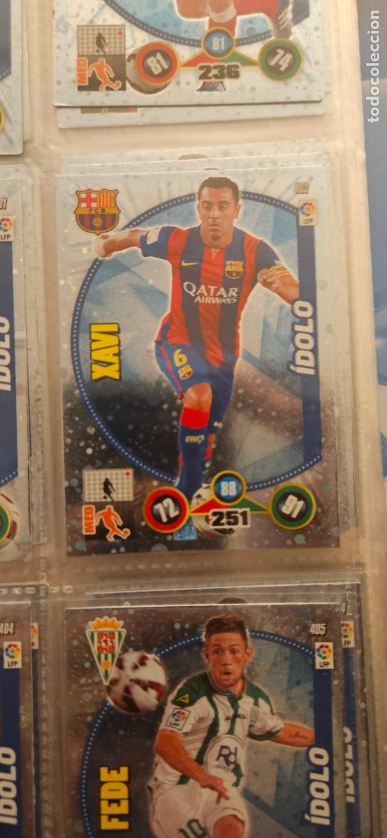 Football Stickers: 402 - Xavi (F.C. Barcelona) adrenalyn 2014 2015 14 15 trading card