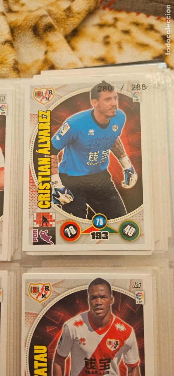 Cartes &agrave; collectionner de Football: 282 - Cristian &Aacute;lvarez (Rayo Vallecano) adrenalyn 2014 2015 14 15 trading card