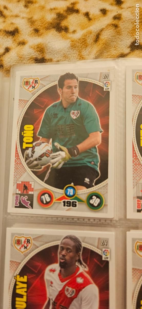 Cartes &agrave; collectionner de Football: 271 - To&ntilde;o (Rayo Vallecano) adrenalyn 2014 2015 14 15 trading card