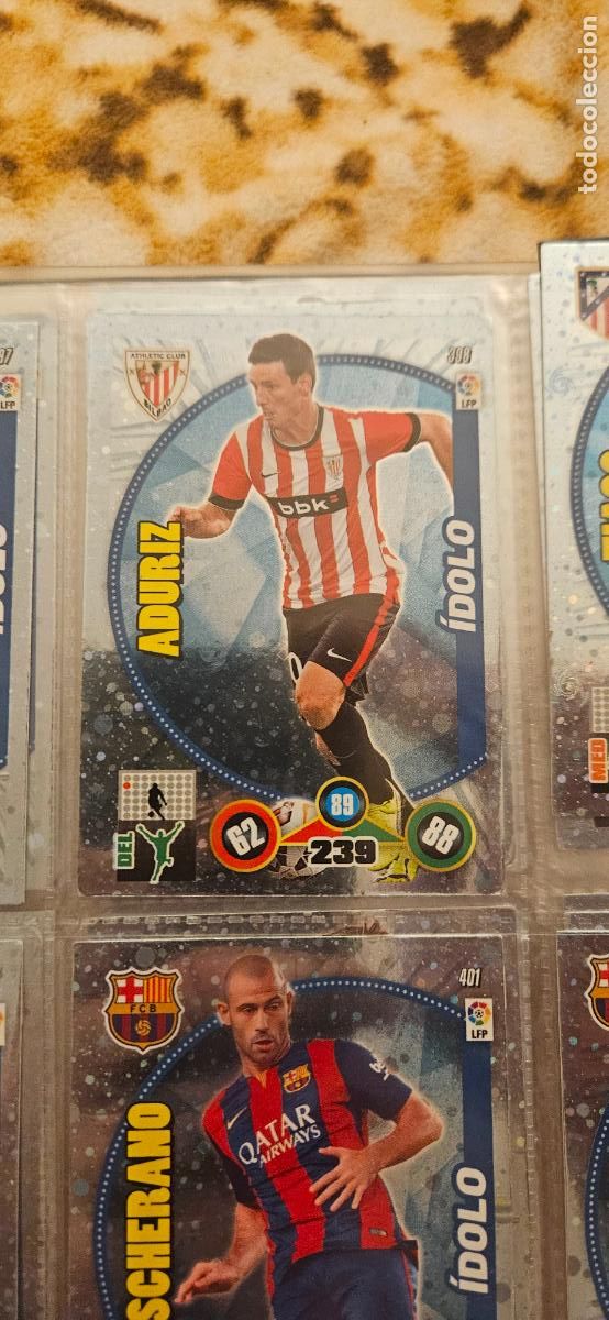 Cartes &agrave; collectionner de Football: 398 - Aduriz (Athletic Club) adrenalyn 2014 2015 14 15 trading card