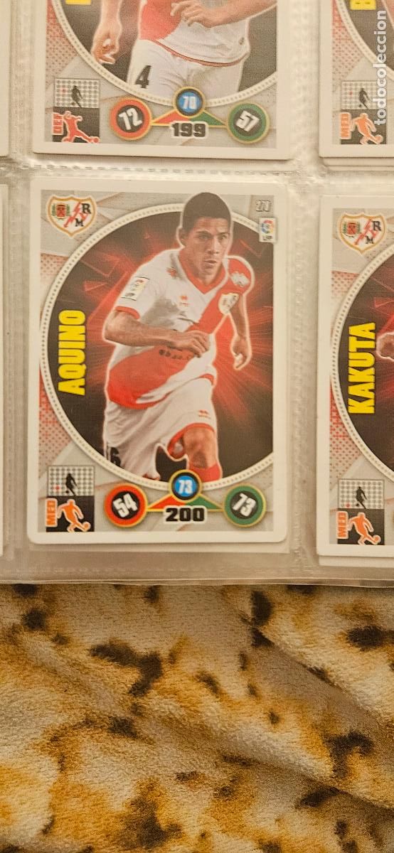 Cartes &agrave; collectionner de Football: 278 - Javier Aquino (Rayo Vallecano) adrenalyn 2014 2015 14 15 trading card