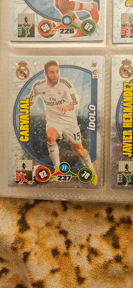 Cartes &agrave; collectionner de Football: 421 - Carvajal (Real Madrid) adrenalyn 2014 2015 14 15 trading card