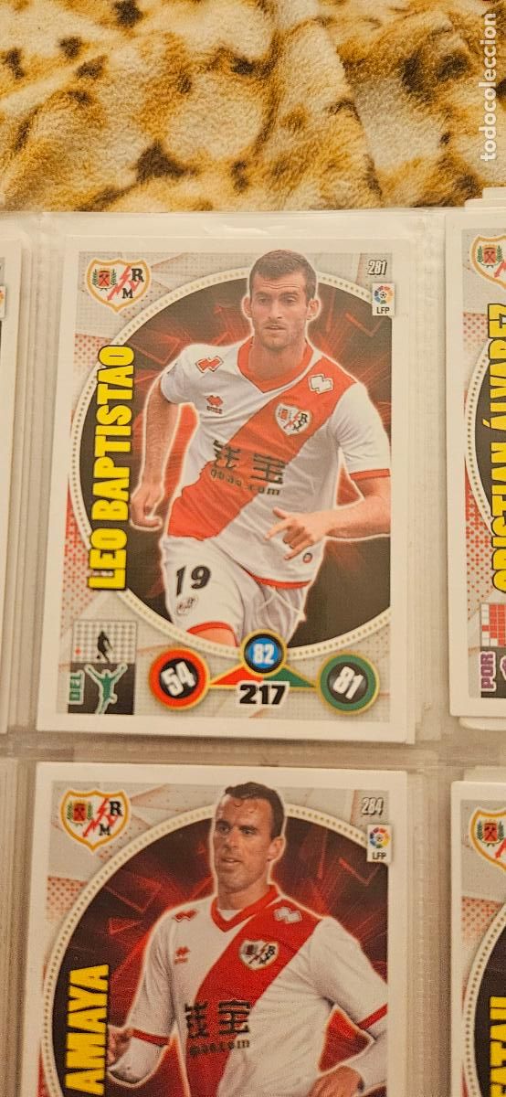 Cartes &agrave; collectionner de Football: 281 - L&eacute;o Baptist&atilde;o (Rayo Vallecano) adrenalyn 2014 2015 14 15 trading card