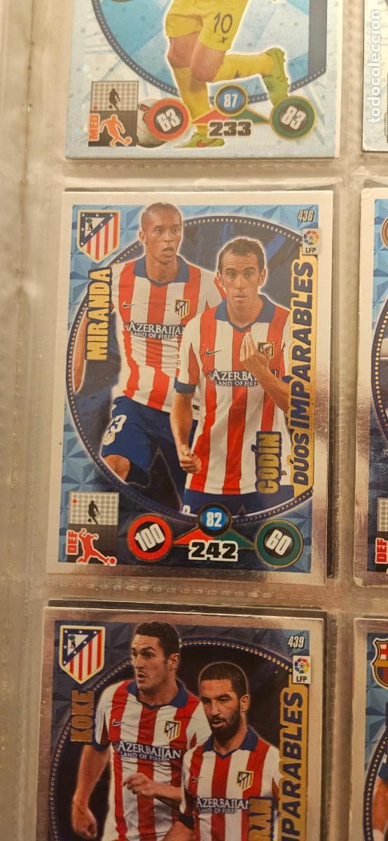 Cartes &agrave; collectionner de Football: Miranda - Diego God&iacute;n - Atl&eacute;tico de Madrid - 436 - Adrenalyn XL 2014 2015 14/15 Trading Card