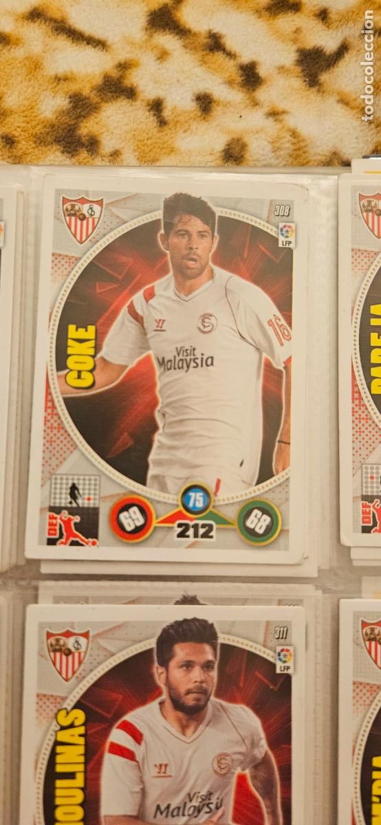 Cartes &agrave; collectionner de Football: 308 - Coke (Sevilla F.C.) adrenalyn 2014 2015 14 15 trading card
