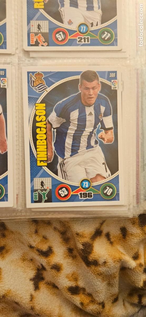 Cartes &agrave; collectionner de Football: 306 - Alfred Finnbogason (Real Sociedad) adrenalyn 2014 2015 14 15 trading card