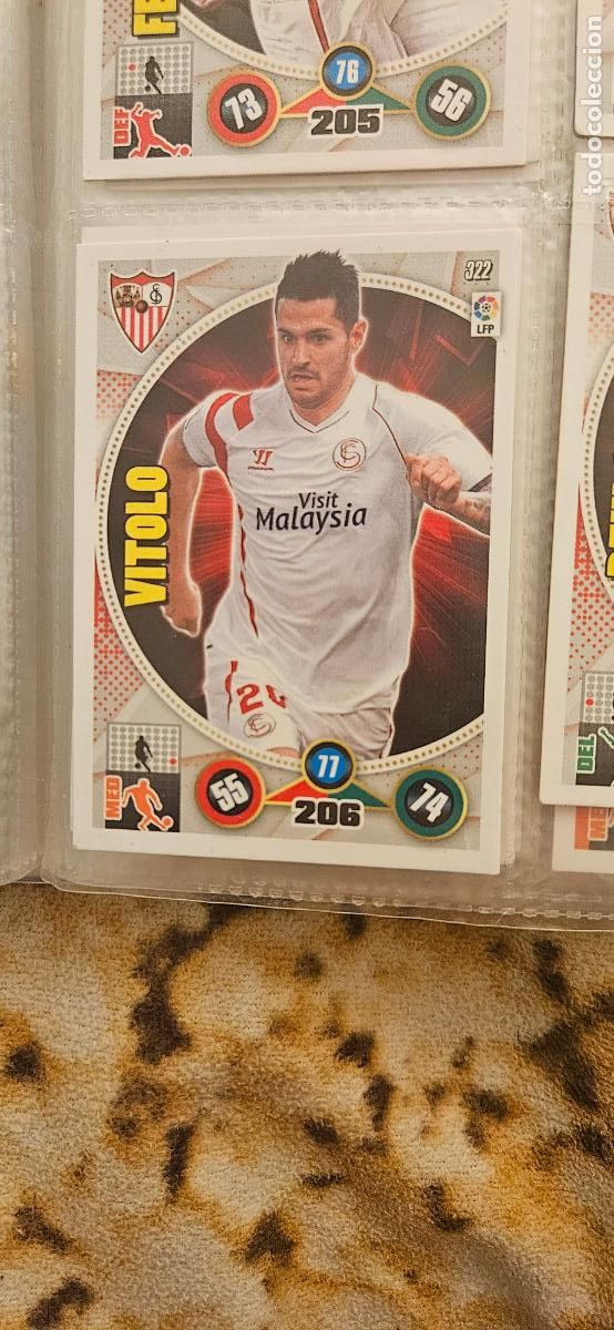Cartes &agrave; collectionner de Football: 322 - Vitolo (Sevilla F.C.) adrenalyn 2014 2015 14 15 trading card